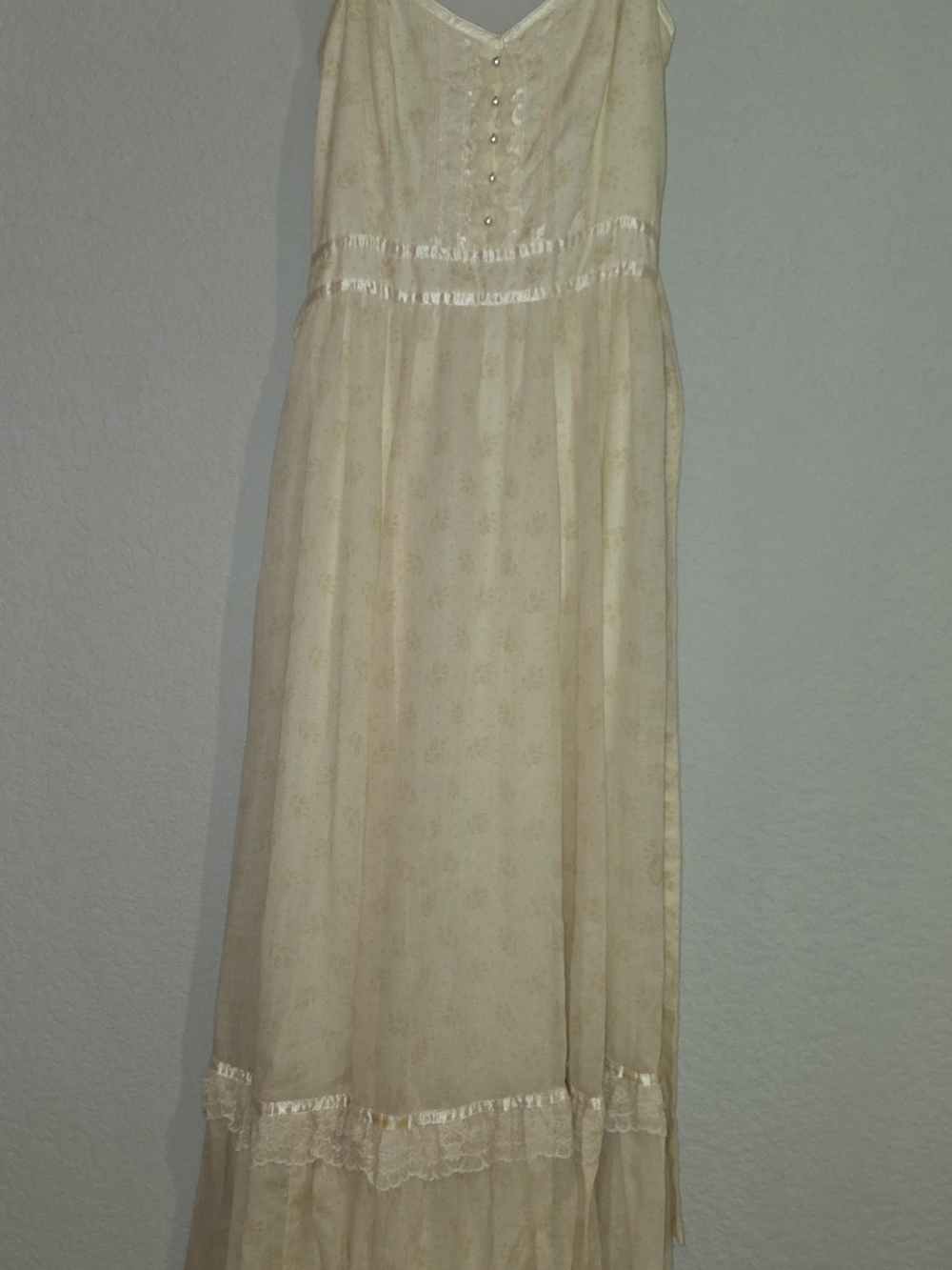 Vintage 70s GUNNE SAX Prarie Cottage Lace Dress